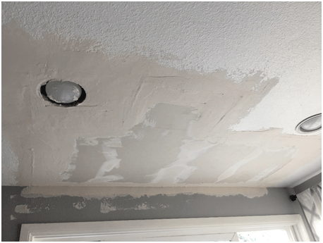 Floating the Drywall Mud to Make Repair Not Noticeable | All Climate Painting and Remodeling