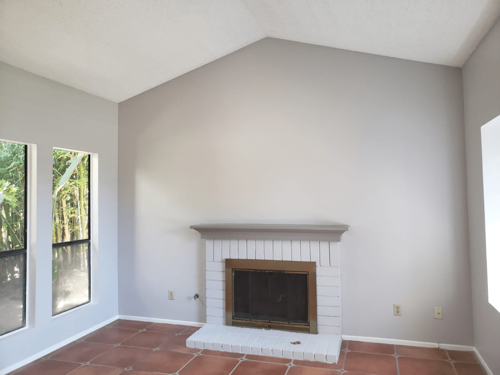 Beautiful New Walls and Fireplace - All Climate Painting and Remodeling
