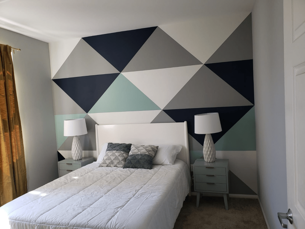 Patterns Painted on Wall - Complete - All Climate Painting and Remodeling