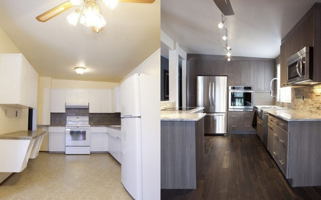 Before and After Kitchen Remodeling - All Climate Painting and Remodeling