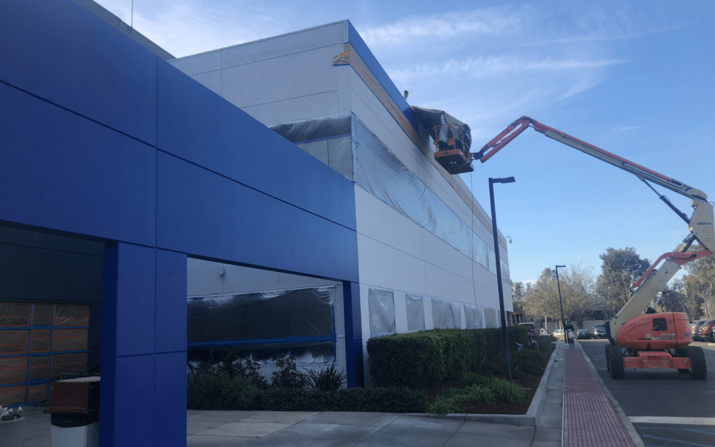 During Painting of Anthem Blue Cross Office - All Climate Painting and Remodeling