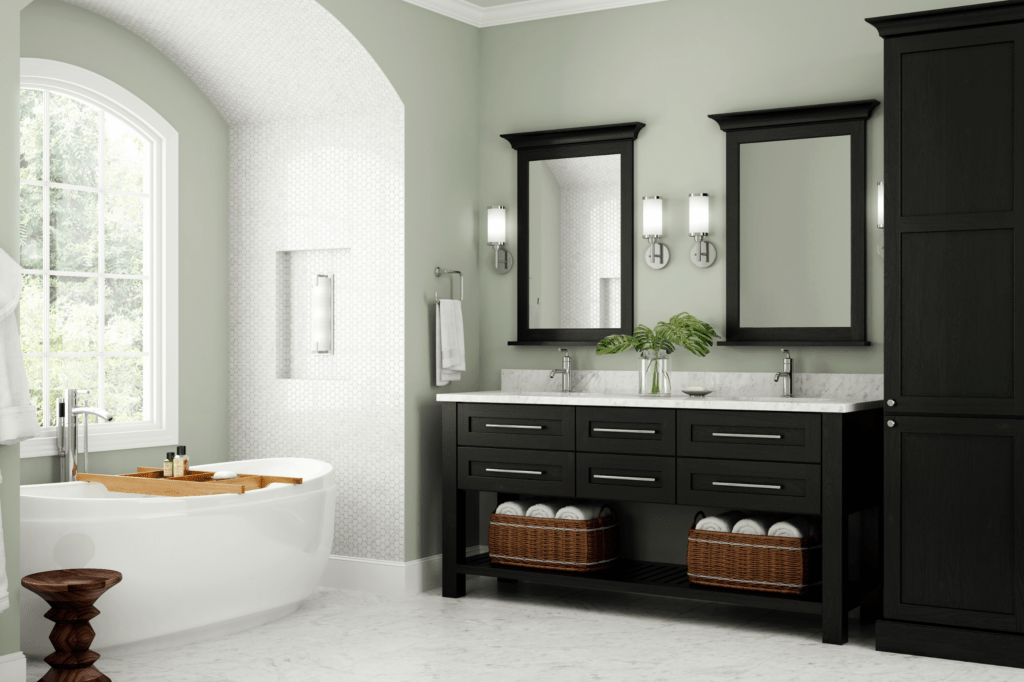 Gorgeous Bathroom Remodel with Cabinets - All Climate Painting and Remodeling