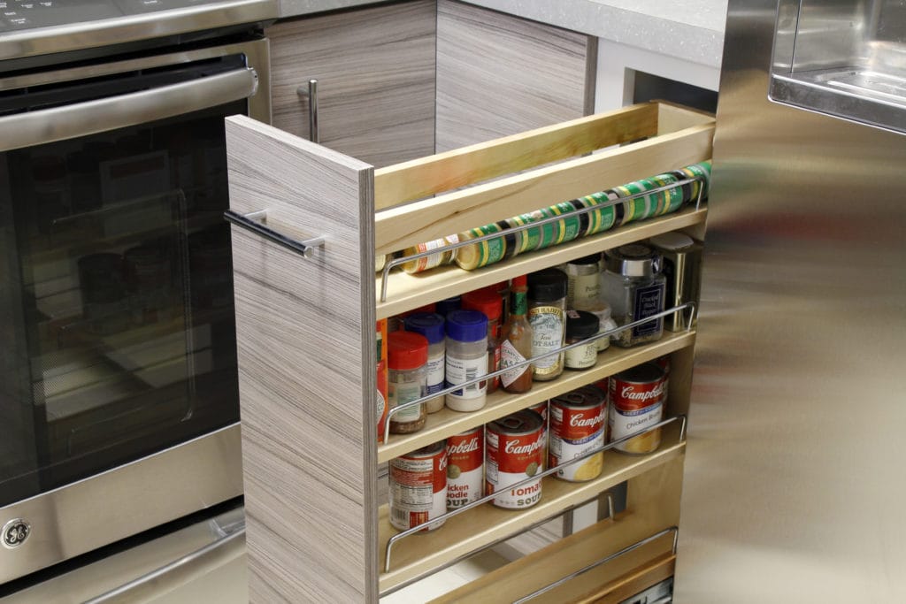 Secret Spice Rack and Storage in Cabinets - All Climate Painting and Remodeling