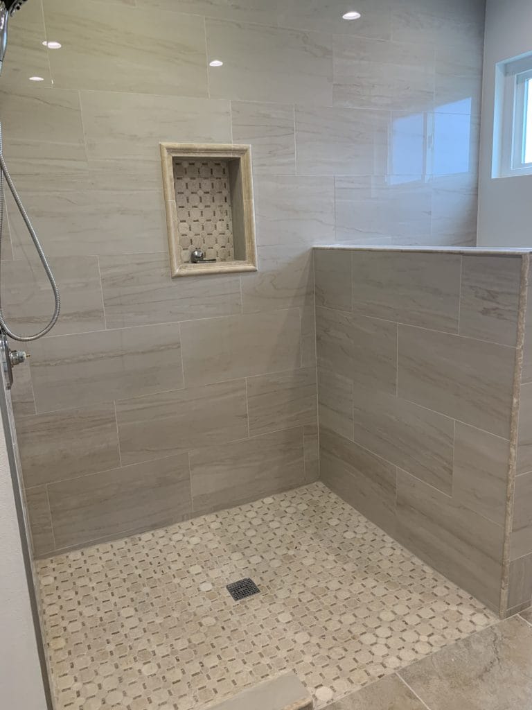 Bathroom Remodel With Barrier Free Entry - All Climate Painting and Remodeling
