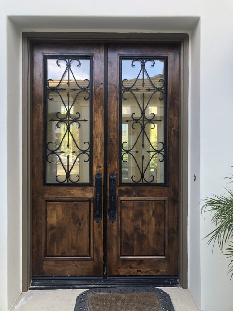 Front Door Staining - All Climate Painting